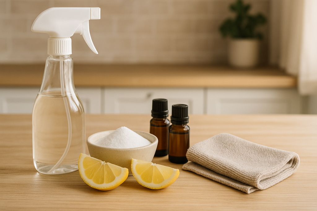 Produits naturels pour désinfecter la maison sans eau de Javel.