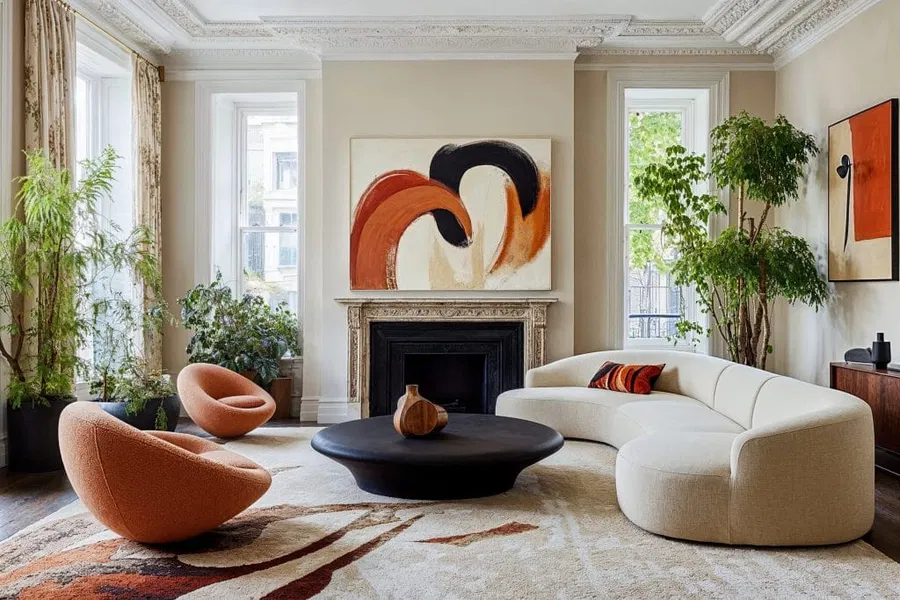 Plantes d’intérieur faciles d’entretien posées sur un meuble dans un intérieur lumineux